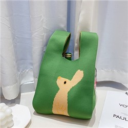 Сумка женская, арт Б308, цвет: кролик зелёный