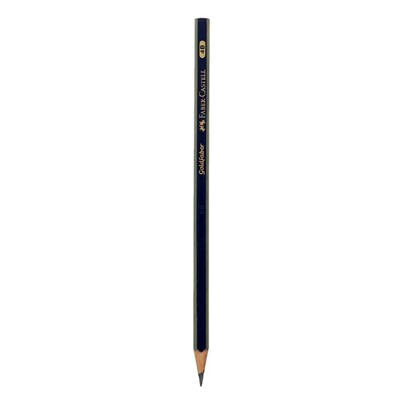 Карандаш чёрнографитный Faber-Castell GOLDFABER 1221 4B, шестигранный, цена за 1 шт