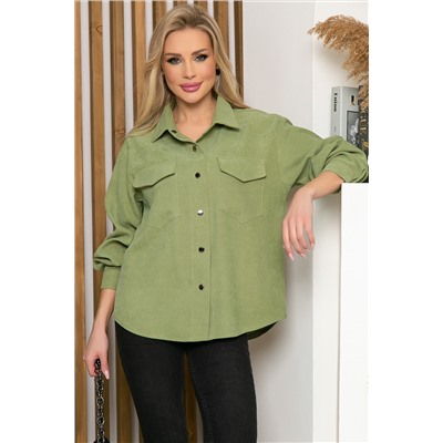 Рубашка "На пульсе моды" (нежная зелень) Б4562
