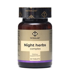 Комплекс "Ночные травы" TETRALAB от тревоги и стресса, 60 таблеток