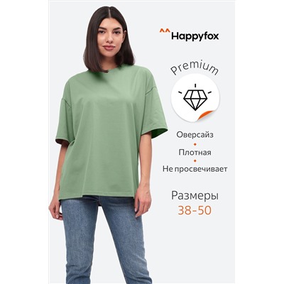 Женская футболка оверсайз Happyfox