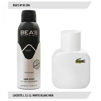 Дезодорант Beas Lacoste L.12.12. White Blanc Men 200 ml арт. M 206