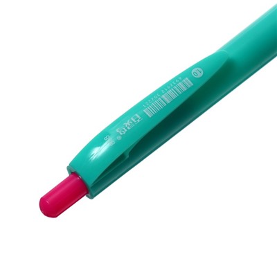 Ручка шариковая автоматическая 1,0 мм, с резиновым держателем, корпус МИКС