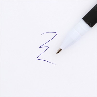 Ручка пластик с колпачком шариковая, «Герб», синяя паста, 0.7 мм