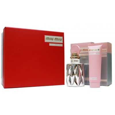 Подарочный набор Miu Miu Fleur D'argent Eau De Parfum Absolue - Духи 100 ml + Крем для рук 75 ml