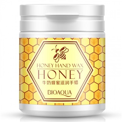 Парафиновая маска-пленка для рук BIOAQUA Honey Hand Wax Mask  (170г.)  2751