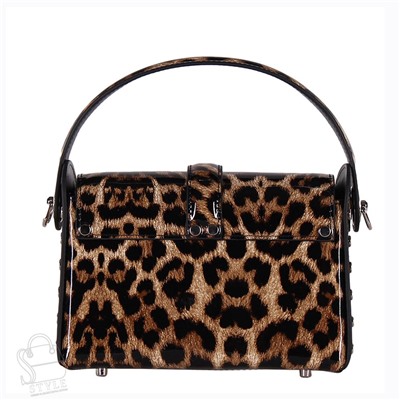 Сумка женская кожаная 23049F leopard Polina&Eiterou