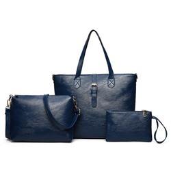 Комплект сумок из 3 предметов, арт А67, цвет:синий