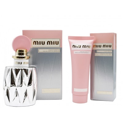 Подарочный набор Miu Miu Fleur D'argent Eau De Parfum Absolue - Духи 100 ml + Крем для рук 75 ml