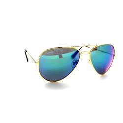 Реплика Ray-Ban 3026 золото сине-зеленый