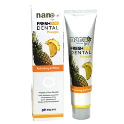 Hanil Зубная паста с экстрактом ананаса и серебром / Nano fresh Dental Toothpaste Pineapple, 160 мл