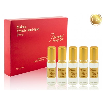 Парфюмерный набор Maison Francis Kurkdjian "Baccarat Rouge 540" Extrait de Parfum 5 x 12 ml