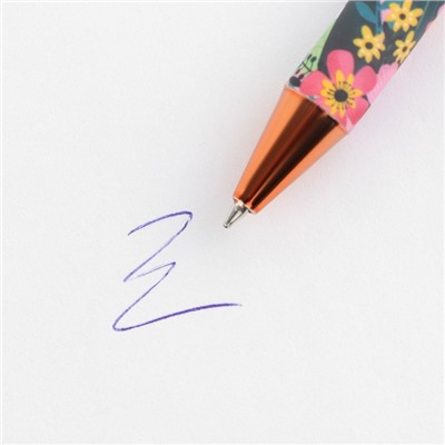 Ручка Soft-touch «Воспитателю с любовью», ручка шариковая, синяя паста, 0.7 мм, 8 шт
