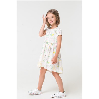 Платье для девочки Crockid КР 5587 светло-бежевый меланж, слоники к289