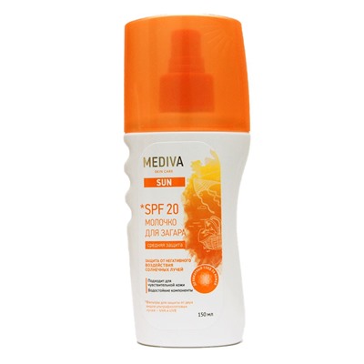 Mediva SUN молочко для загара SPF 20, 150 ml