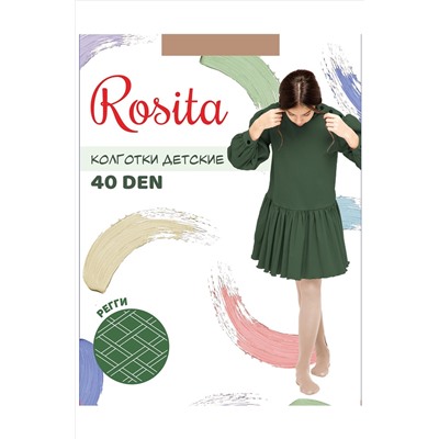 Матовые капроновые колготки для девочки 40 Den Rosita