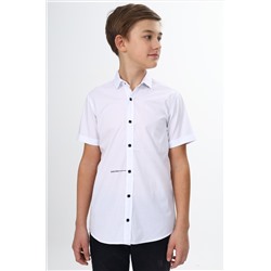 Рубашка с застежками на кнопках с коротким рукавом для мальчика Blueland