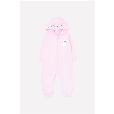Комбинезон для девочки Crockid К 6348 розовое облако (котята)