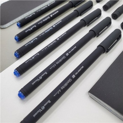 Ручка шариковая SlimWrite. BLACK, стержень синий, узел 0.5 мм