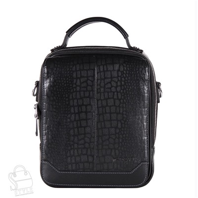 Сумка мужская кожаная 3081H black Heanbag