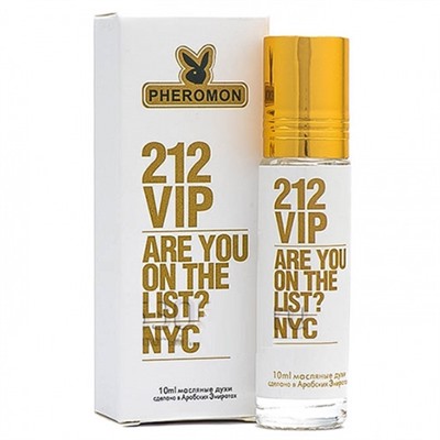 Духи с феромонами Carolina Herrera "212 VIP" for women 10 ml (шариковые)