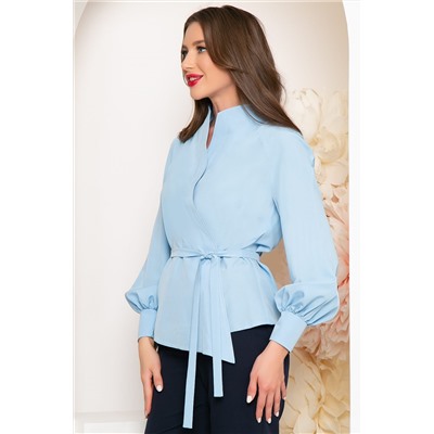 Блуза "Идеальная асимметрия" (голубая) Б4184