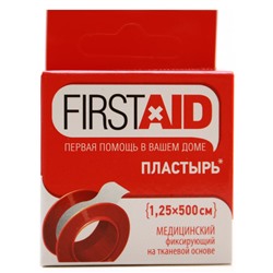 Firstaid пластырь катушка на тканевой основе (1,25*500см)