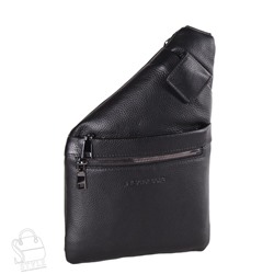 Рюкзак мужской кожаный 023H black Heanbag в Новосибирске