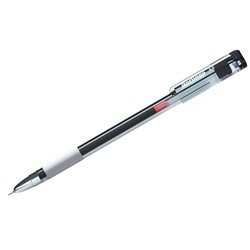 Ручка гелевая Standard, узел 0.5 мм, чернила чёрные, грип, игольчатый стержень