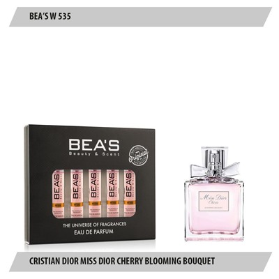 Парфюмерный набор Beas Cristian Dior Miss Dior Cherry Blooming Bouquet Women 5*5 ml W 535