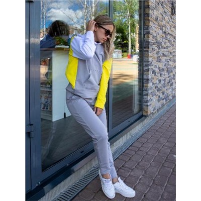 Женский Спортивный костюм Ариана, желтый-серый-белый от Спортсоло