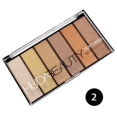 Палетка хайлайтеров Huda Beauty Textured 3D 6*9.5g