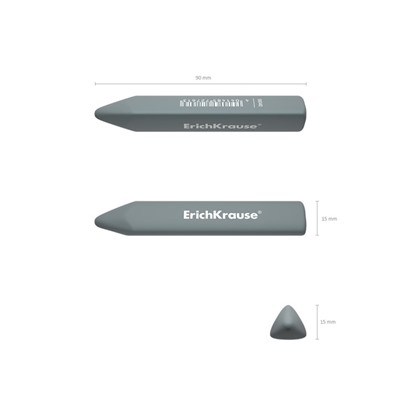 Ластик ErichKrause Tri Stick, гипоаллергенный, 90 х 14,5 х 14,5 мм