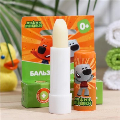 Бальзам для губ детский Ми-Ми-Мишки интенсивная защита, гипоаллергенный, 4.2 г