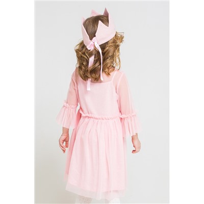 Платье для девочки Crockid КР 5562 светло-розовый меланж к223