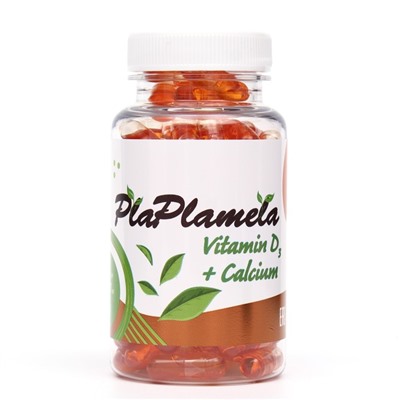 Витамин D3+Calcium PlaPlamela, 90 капсул по 500 мг