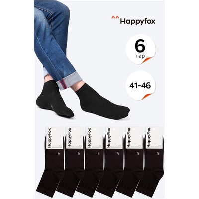 6 пар носков средней высоты Happy Fox