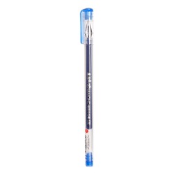 Ручка гелевая "Кристалл" 0.38 мм, синий, корпус прозрачный, безстержневая, игольчатый пишущий узел