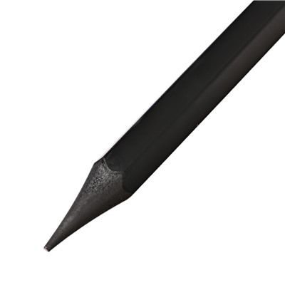Карандаш чернографитный (простой) НB, Calligrata, заточенный, пластик, шестигранный, черный
