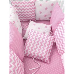 Бортики в кровать - Розовый