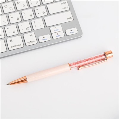 Ручка шейкер подарочная «С 8 марта», металл, розовый футляр