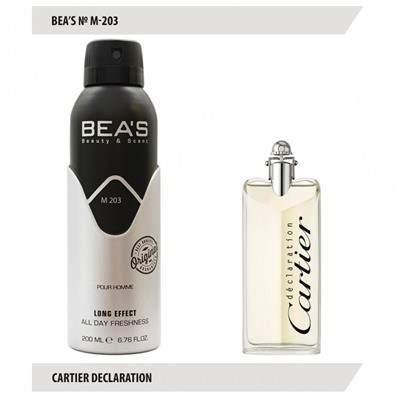 Дезодорант Beas Cartier Declaration Men 200 ml арт. M 203