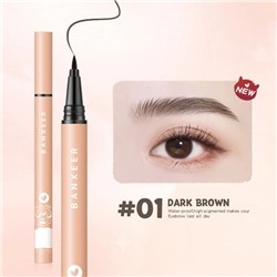 Жидкая подводка-карандаш для бровей Banxeer Monster Liquid Eyebrow Pen 1 ml Цвет №01 (Арт: BM12)