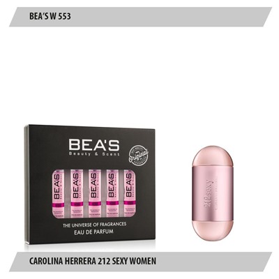 Парфюмерный набор Beas Carolina Herrera 212 Sexy Women 5*5 ml W 553