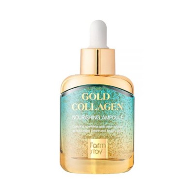 Питательная сыворотка с золотом и коллагеном Farm Stay Gold Collagen Nourishing Ampoule 35 ml