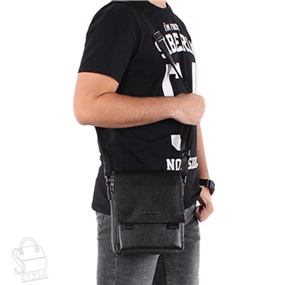 Сумка мужская кожаная 3357-2H black Heanbag  в Новосибирске