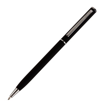 Ручка шариковая поворотная, 0.7 мм, Bruno Visconti Palermo, стержень синий, чёрный металлический корпус, в футляре