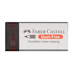 Ластик Faber-Castell синтетика Dust-Free 45*21,5*11,5, чёрный