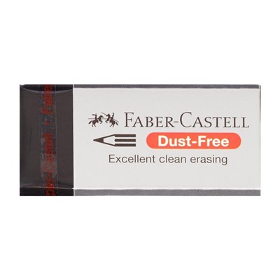 Ластик Faber-Castell синтетика Dust-Free 45*21,5*11,5, чёрный