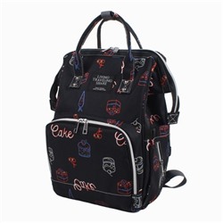 Сумка-рюкзак для мамы, арт Б306, цвет: чёрный
